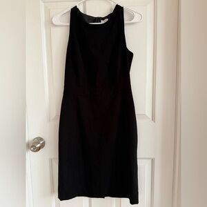 J. Crew Classic Black Midi Dress